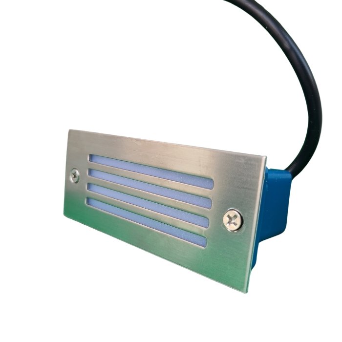 Omega 3 Watts STEP LIGHT RECTANGULAR SILVER