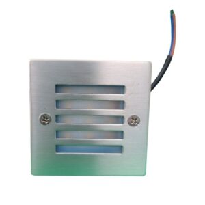 Omega 3 Watts STEP LIGHT SQUARE SILVER