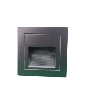Omega 3 Watts STEP LIGHT SQUARE BLACK